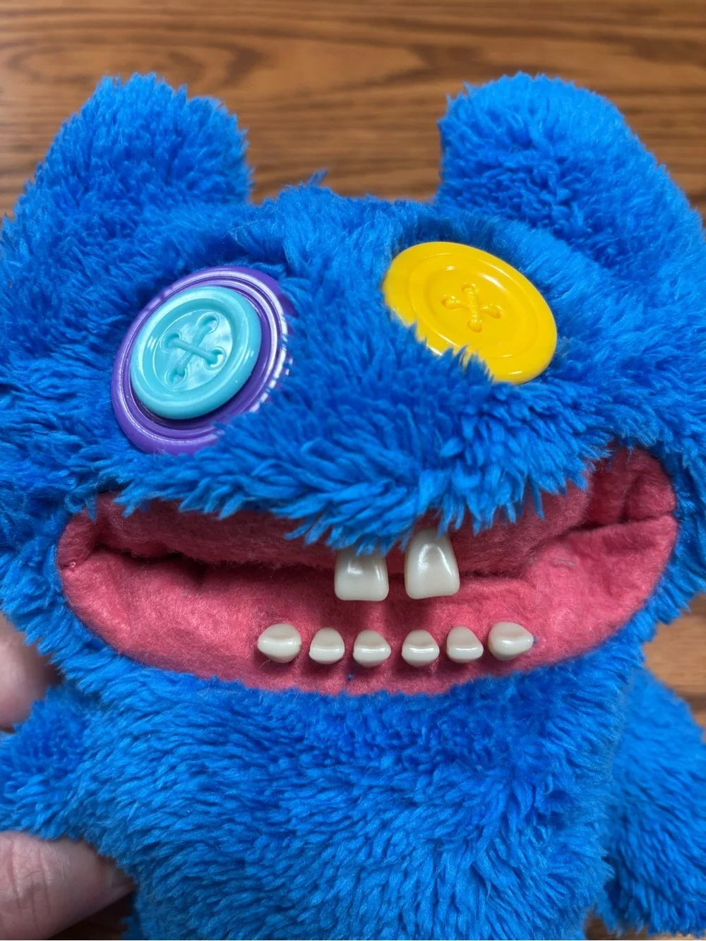 Fuggler Chaos Crew Blue Stinkface Plush Button Eyes Teeth 9